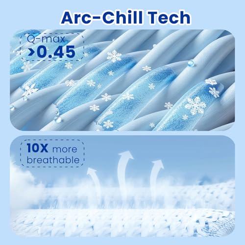 Topcee Cooling Blanket for Night Sweats Absorbs Heat to Keep Adults, Children Cool on Warm Nights, Q-Max 0.5 Cooling Blankets for Hot Sleepers, Lightweight Sofa Throw Blanket (50"x70") - Image 3