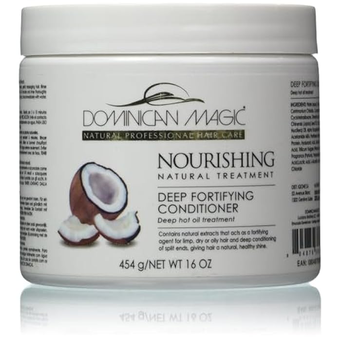 DOMINICAN MAGIC Nourishing Deep Fortify Conditioner – 16oz - Intensive Repair & Hydration for Dry, Damaged, or Curly Hair - Strengthens, Softens & Restores Shine - Image 1