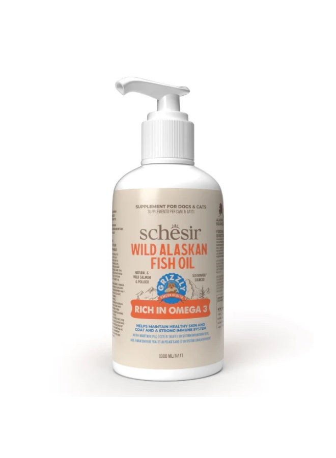 Schesir Wild Alaskan Fish Oil Omega Plus (1000ml) - Image 1