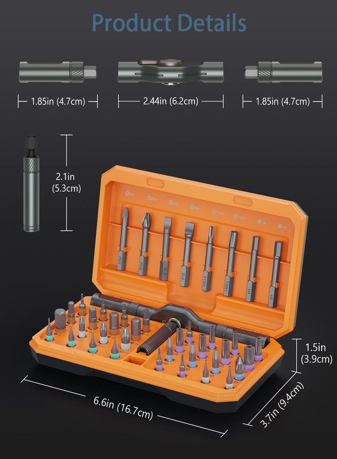 Ankilo Upgraded 42 in 1 Magnetic Screwdriver Set, Ankilo DIY Ratchet Screwdriver Set, Multi Bit Magnetic Drive with 40 PCS Magnetic Bits, Portable Repair Tool Kit for Home, Bike Repairs for Christmas Gifts - Image 3
