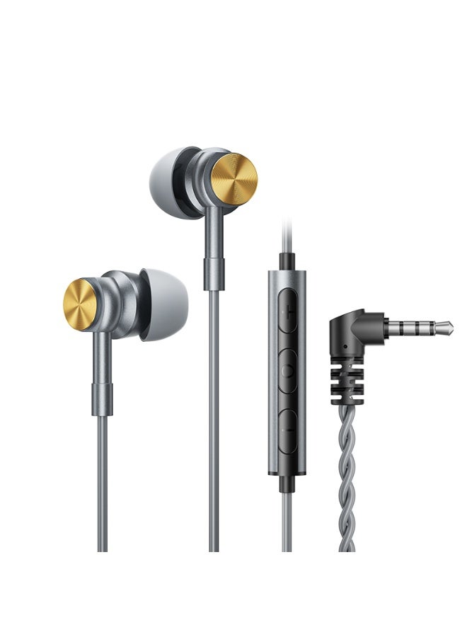 PLEXTONE G18 Gaming Earphones, 3.5mm Screw, In-Ear Gaming Headset with Microphone, 4 Gaming Effects, Durable Tangle-Free Cable, Gray Color - Image 1