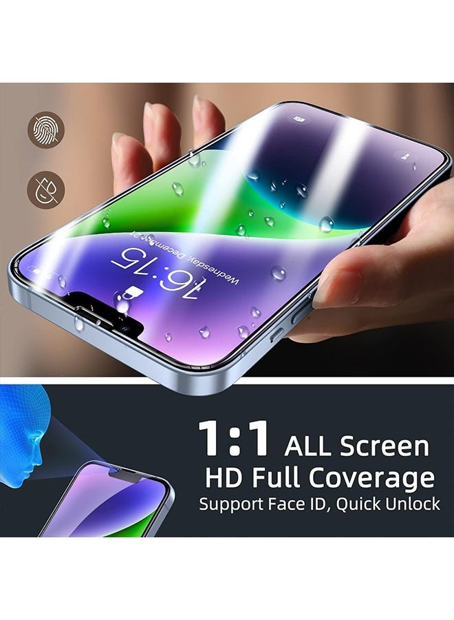 3 pcs Screen Protector for iPhone 14 [6.1 Inch] Display Tempered Glass Film with Easy Installation, Ultra HD, 9H Hardness, Scratch Resistant - Image 5