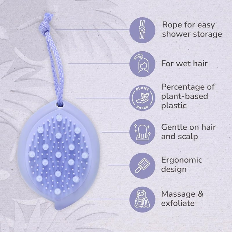 فرشاة تنظيف الشعر Wet Brush Go Green Lavender Scalp First Exfoliator - Image 3