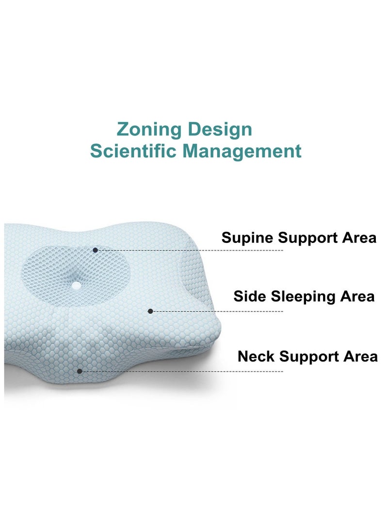 Cool Baby COOLBABY Cervical Pillow Cervical Memory Foam Contour Pillows for Neck and Shoulder Pain Ergonomic Orthopedic Sleeping Support Pillow - Image 4