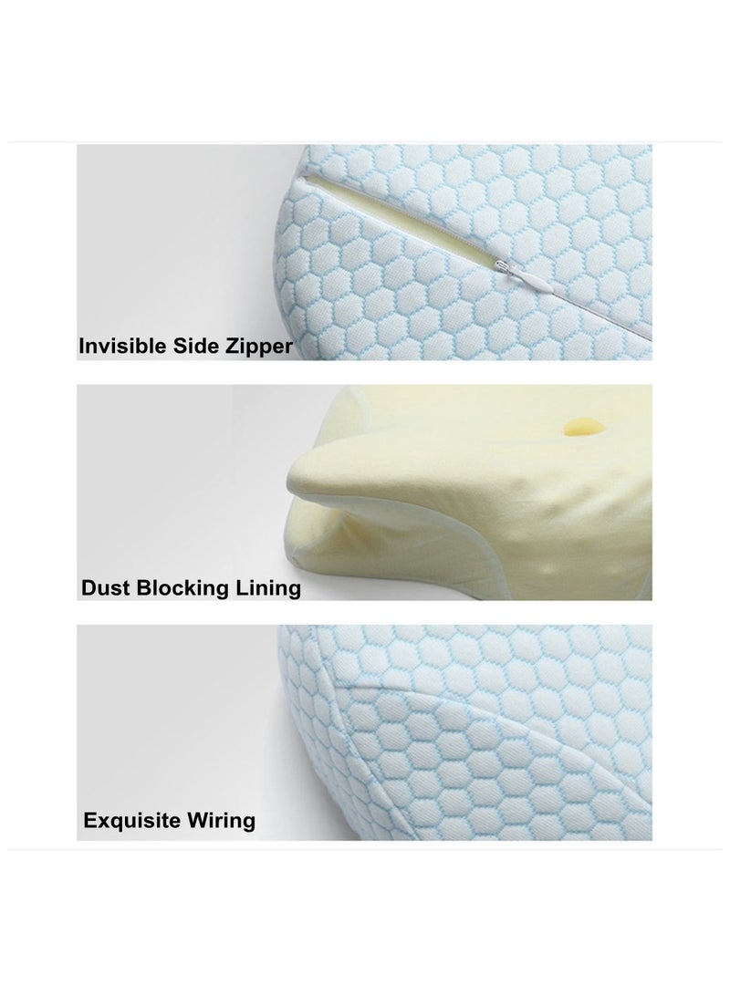 Cool Baby COOLBABY Cervical Pillow Cervical Memory Foam Contour Pillows for Neck and Shoulder Pain Ergonomic Orthopedic Sleeping Support Pillow - Image 5