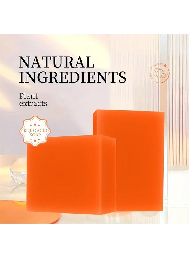 Kojic Acid Soap For Hyperpigmentation Gluta Thione .Collagen. Vtamin C Remover Soap Bars with Original Japanese Formula, Vitamin E, Retinol, Collagen, Hyaluronic Acid & Shea Butter for Even & Brighter Skin Tone, Face & Body - Image 2