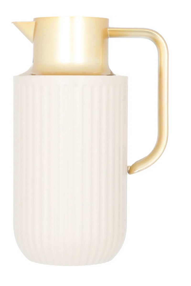 ايفرست ترمس لورا إفرست، 1.6 لتر، حافظة داخلية زجاج حراري، هيكل خارجي بلاستيك - بيج - Image 3