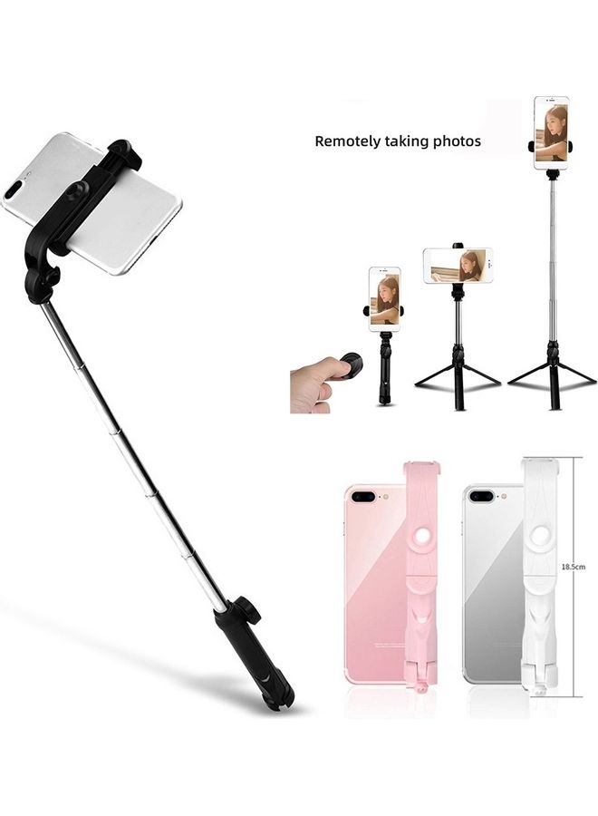 NIBEMINENT XT10 Telescopic Wireless Bluetooth Remote Control Phone Selfie Stick Tripod Pink  - Image 2
