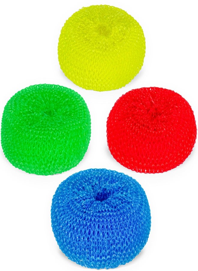 DecorRack 12 Mesh Scourers, Premium Non-Scratch Plastic Scourers, Stain Removing Cleaning Scrubber, for Kitchen Garage Bathroom (Pack of 12) - Image 4