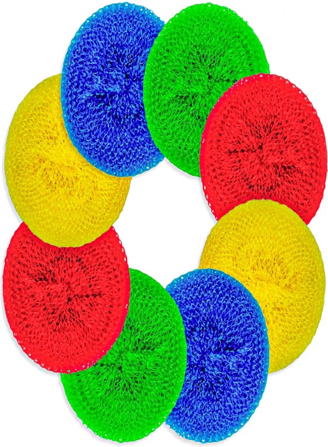 DecorRack 12 Mesh Scourers, Premium Non-Scratch Plastic Scourers, Stain Removing Cleaning Scrubber, for Kitchen Garage Bathroom (Pack of 12) - Image 5