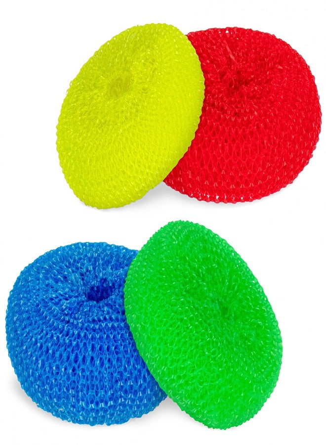 DecorRack 12 Mesh Scourers, Premium Non-Scratch Plastic Scourers, Stain Removing Cleaning Scrubber, for Kitchen Garage Bathroom (Pack of 12) - Image 3