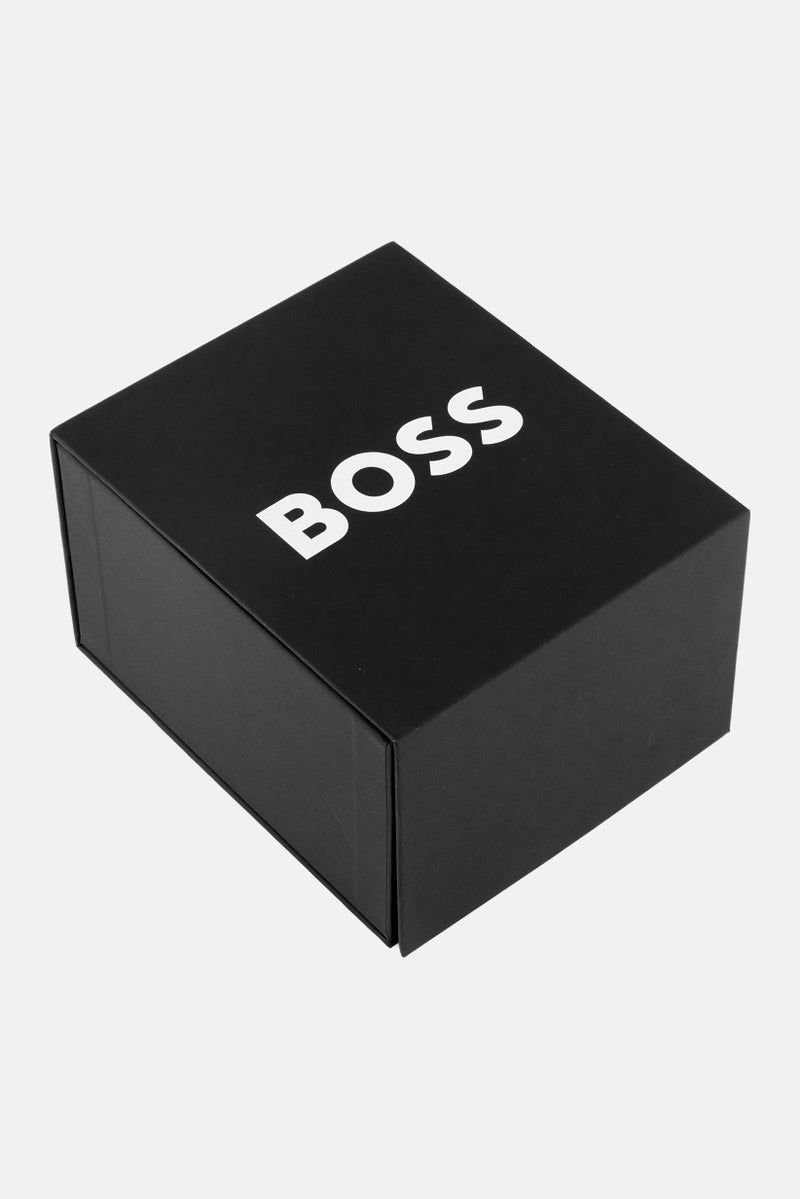 BOSS Men 1514031 Leather Watch, 44mm, Black  - Image 4