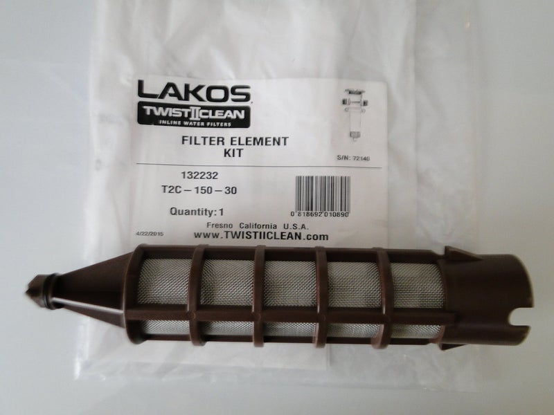 Lakos طقم استبدال عنصر فلتر لاكوس 15 تويست 2 كلين تويست II كلين تويستيكلين 30 مش Brown T2C15030 132232 - Image 3