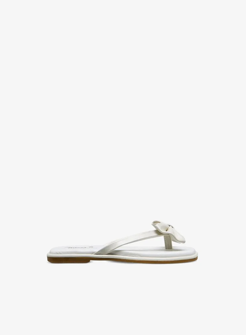 Little Missy WHITE Girls Slip-On Sandals for Women | Best Price UAE