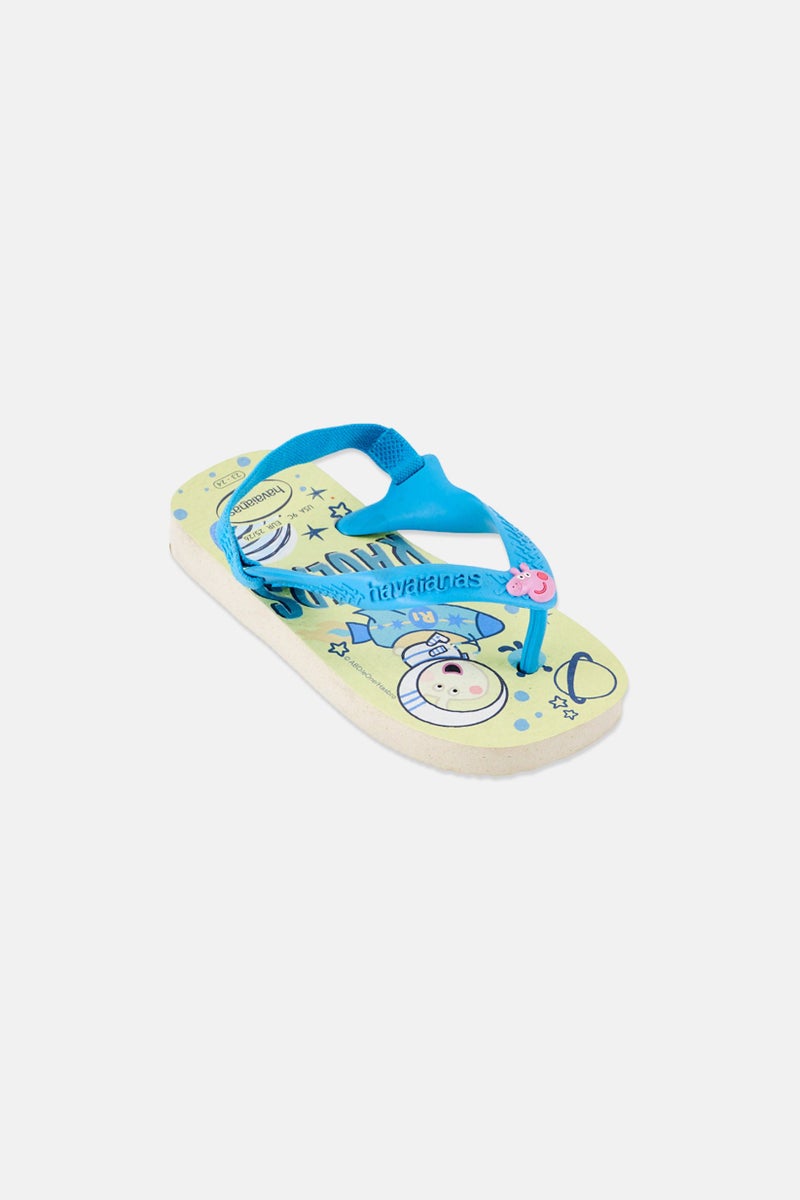 Havaianas Toddlers Boy Baby Peppa Pig Slingback Slippers, Multicolor - Image 1