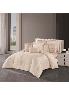 Hours Comforter Set With A Durable And Soft Jacquard Fabric And A Modern And Distinctive Pattern That Satisfies All Tastes, 8 Pieces, King Size - pzsku/ZC2B0A9FC4D5D41B1533FZ/45/_/1724945318/815ff0ac-1609-47c3-8cd0-0b311f4fc204