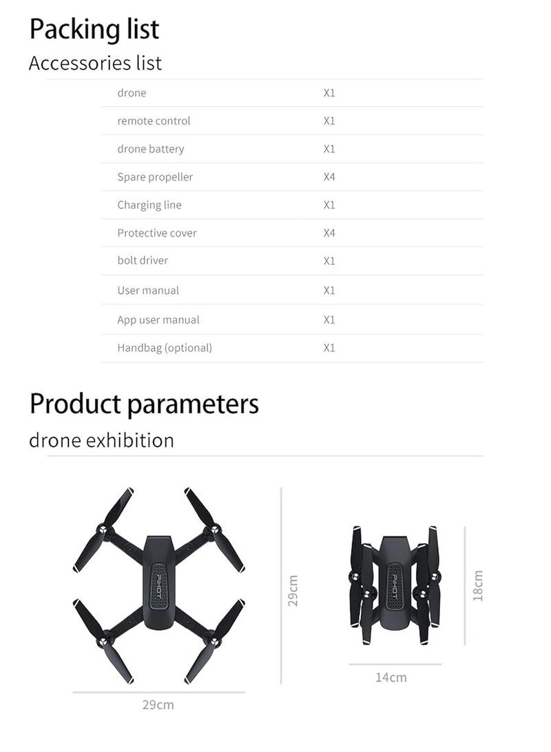 ELTRAZONE P30 4K Dual Camera Drone – Foldable RC Drone with HD Front & Bottom Cameras, Smartphone-Compatible, Gesture Control, Altitude Hold, One-Key Takeoff & Landing, Long Battery Life – Advanced Aerial Photography Drone with Controller  - Image 4