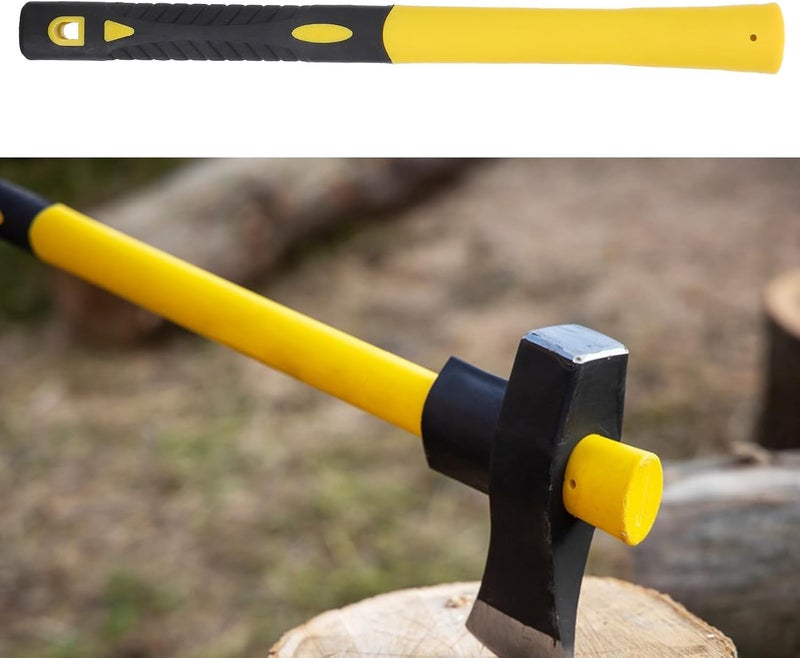 Camping Hammer Handle Replacement 38Cm Fiberglass Axe Handle with Plastic Grip for Splitting and Outdoor Tools for Camping and Framing Use - Image 5