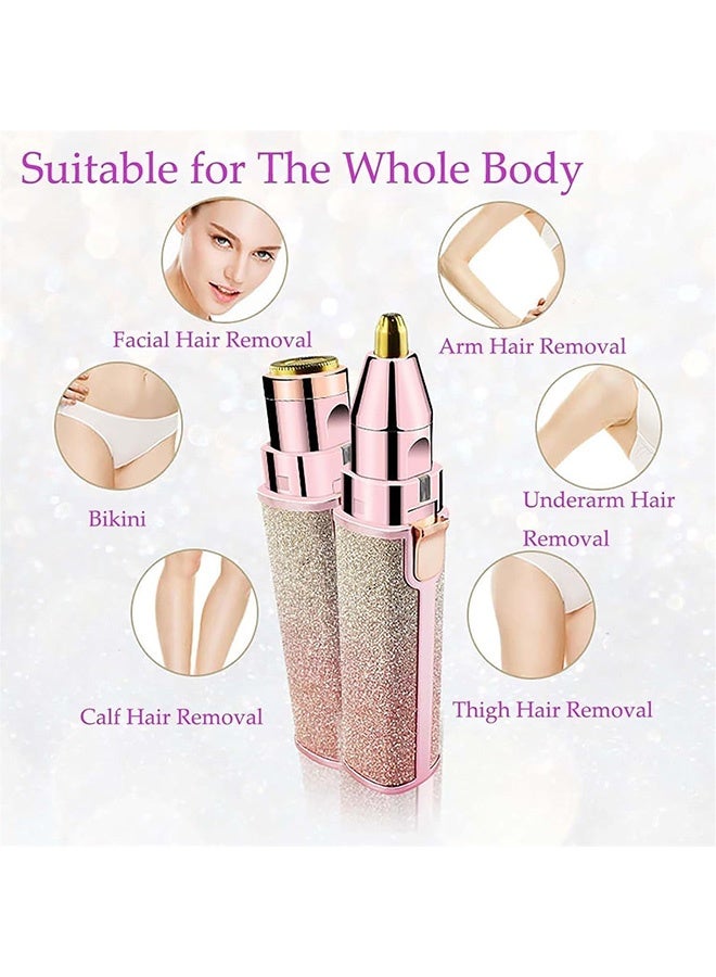 Quantum Electric Eyebrow Trimmer, 2-in-1 Women's Eyebrow and Hair Removal Device, Suitable for Multiple Body Parts - Image 3