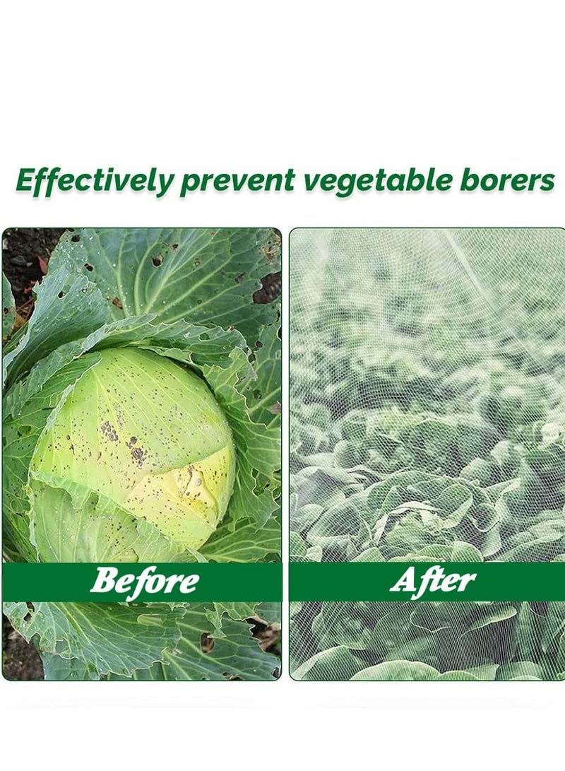 Zikra Insect Netting Mesh, Garden Netting for Plants Garden Netting Fine Mesh Insect Netting Vegetable Netting Protection Plant Protection Netting for Vegetables Flowers Fruits Garden Outdoors 2.5 x 10m - Image 5