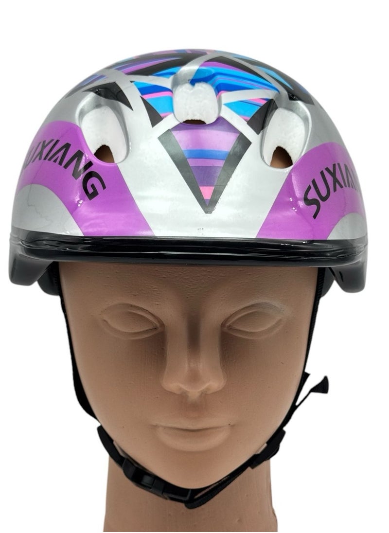 SportQ - SportQ Children's Helmet, Adjustable to Wear While Skiing and Cycling for Children - Multi Color - Image 1
