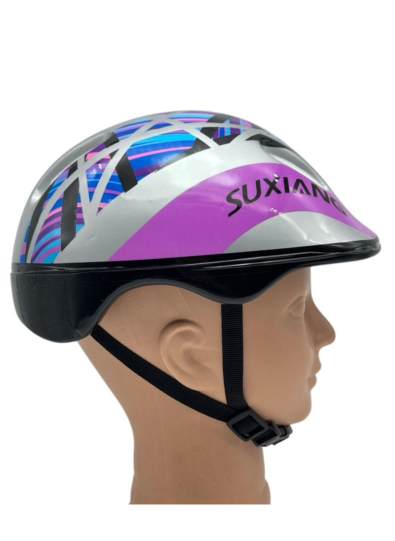 SportQ - SportQ Children's Helmet, Adjustable to Wear While Skiing and Cycling for Children - Multi Color - Image 1