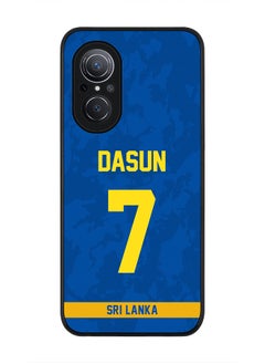 Rugged Black Edge Case for Huawei Nova 9 SE , Slim fit Soft Case Flexible Rubber Edges Thin Cover - Player Name - Dasun Shanaka, Jersey Number- 7