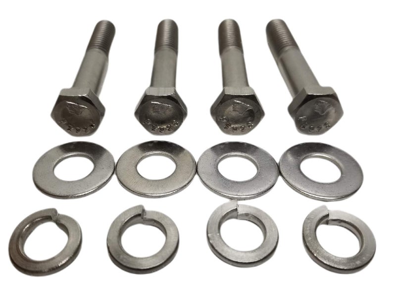 Z Whip SBC BBC LONG WATER PUMP BOLT KIT 2.25" STAINLESS STEEL HEX BOLTS Compatible with Chevy V8 Small Block 265 283 305 327 350 383 400, Big Block V8 Engines 402 427 396 454 502 and 4.3L V6 TBI TPI - Image 1