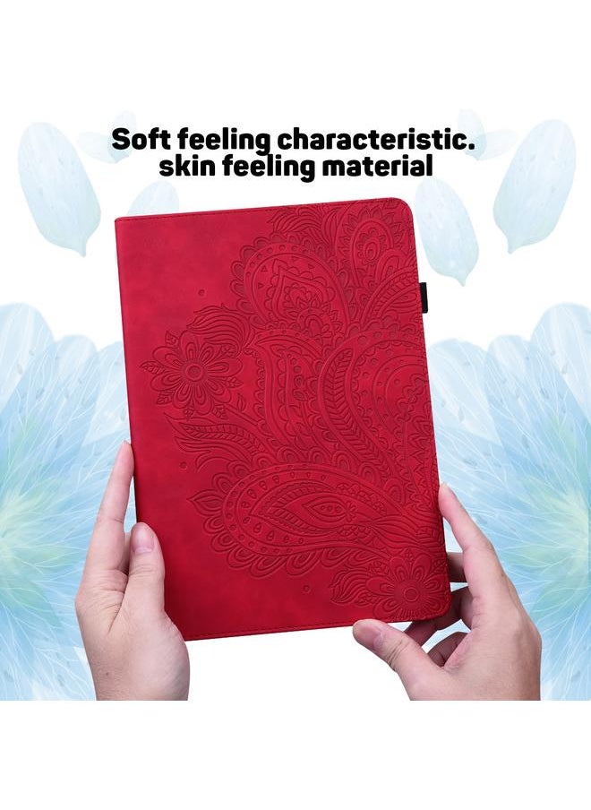 Green Tiger - Case For Huawei MediaPad T3 10 Peacock Embossed Pattern TPU + PU Horizontal Flip Leather Case with Holder & Card Slots & Wallet & Sleep / Wake-up Function - Image 1