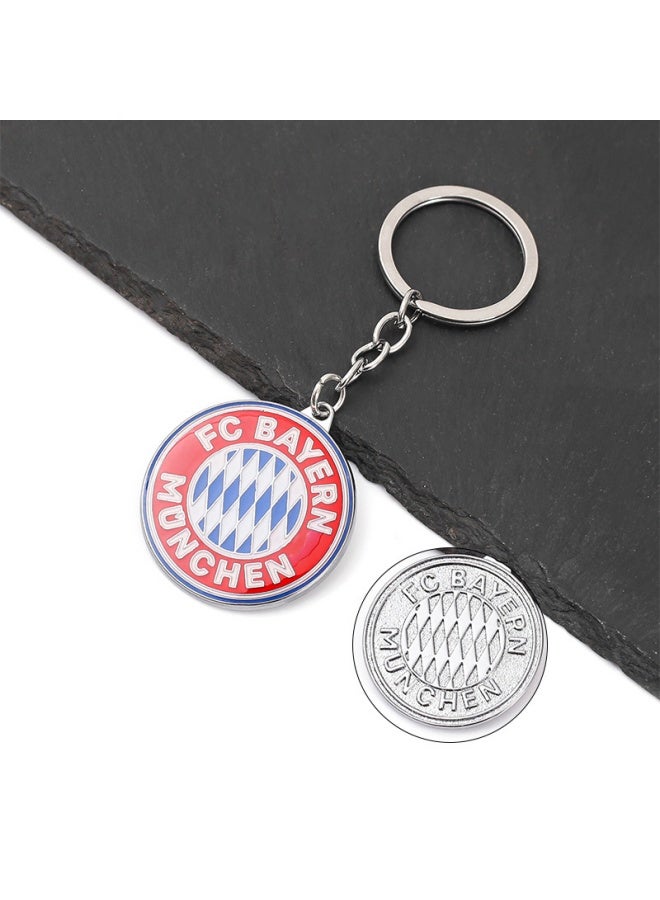 1 Piece Zinc Alloy Pendant Keychain, Football Club Pendant