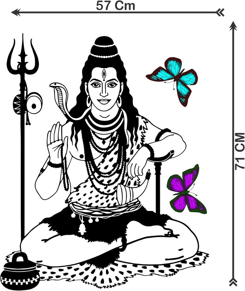 RNG Lord Shiva Bholenath Wall Decor Sticker - Image 3