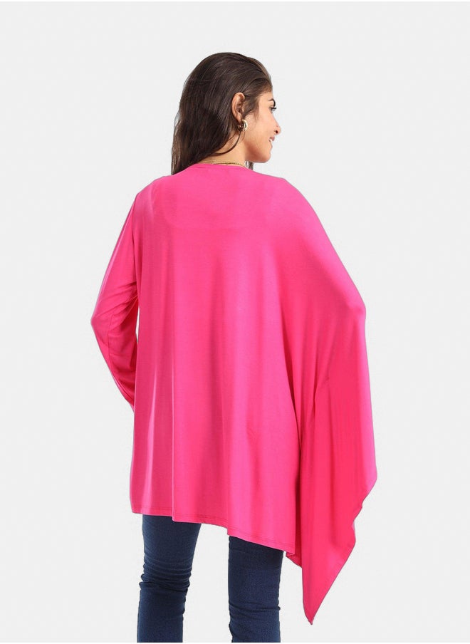 Clue Plain Blouse with Batwing Sleeve  - Image 2