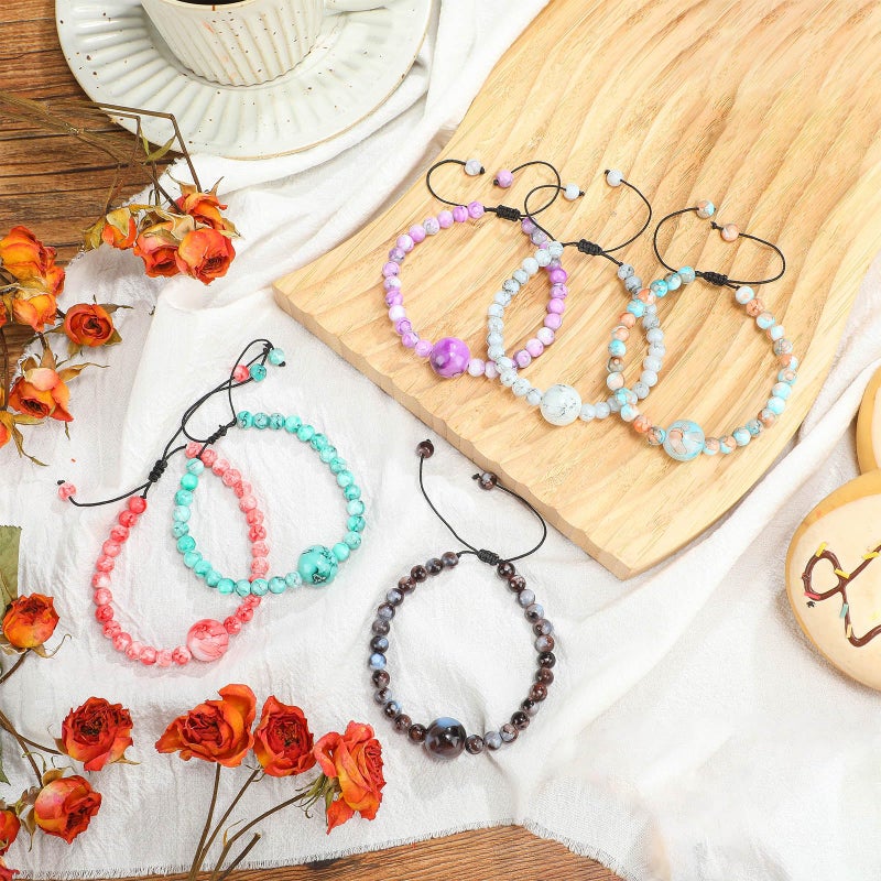 Sureio 6 Pcs Motion Sickness Bands Bracelet Anti Nausea Adjustable Wristband for Cruise Ship Essentials Seasickness Adult(Fresh Colors) - Image 4