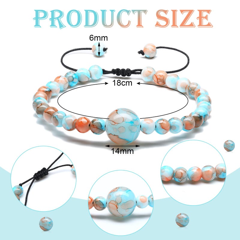 Sureio 6 Pcs Motion Sickness Bands Bracelet Anti Nausea Adjustable Wristband for Cruise Ship Essentials Seasickness Adult(Fresh Colors) - Image 2