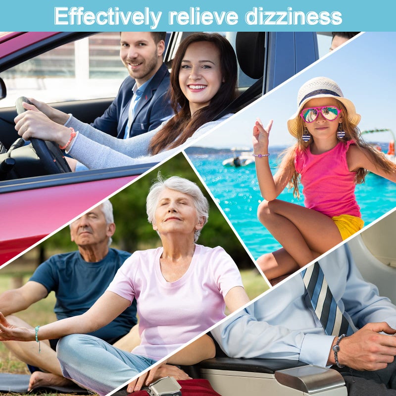 Sureio 6 Pcs Motion Sickness Bands Bracelet Anti Nausea Adjustable Wristband for Cruise Ship Essentials Seasickness Adult(Fresh Colors) - Image 5