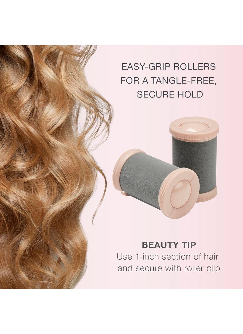 CONAIR Conair Double Ceramic Hot Rollers for Long Medium and All Hair Hair Curler Hair Roller Clips Included 1 12inch Rollers  - Image 5