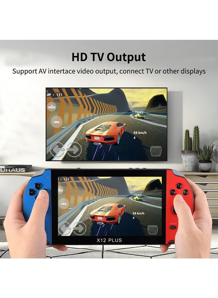Joshberg X12 Plus Wireless Video Game Console Built in 1000 Games 7inch - Image 2