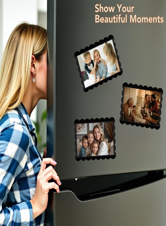 Mingting Magnetic Picture Frame, 6 Pack Magnetic Frame Reusable, Magnetic Photo Frames for Refrigerator 5x7” With Wavy Border, Refrigerator Magnets for Pictures Suitable Home, School, Office (5x7 - Image 5