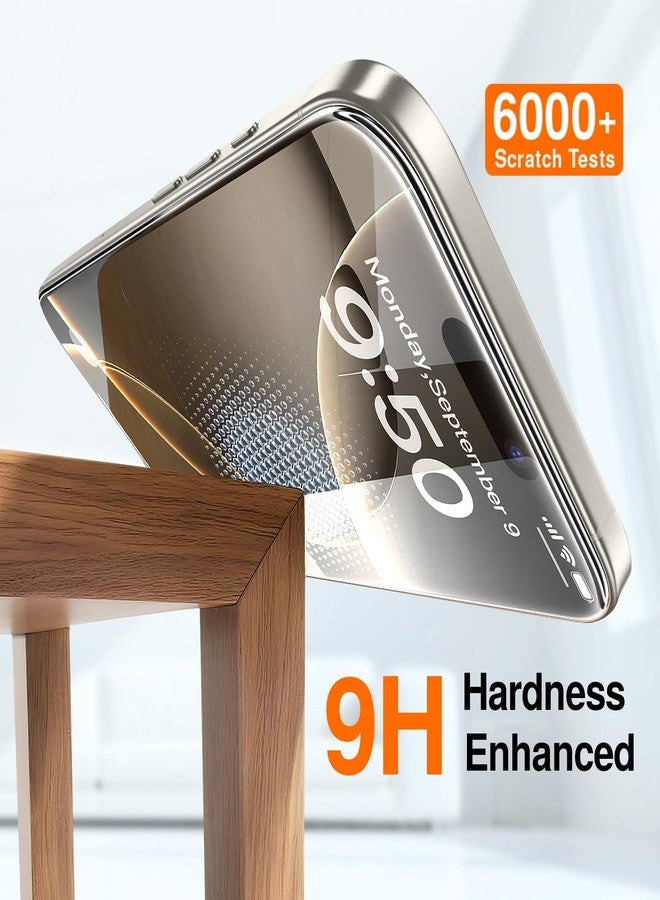 SMARTDEVIL 2 Pack Screen Protector for iPhone 16 Pro Max, 9H Hardness Military Grade Shatterproof HD Clear Tempered Glass, Easy to Install, Auto Bubble-Free and Dust-Free Box, Case Friendly - Image 4