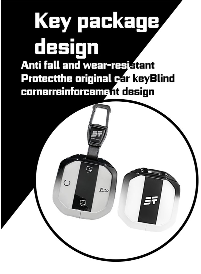 JETOUR Car key protector, suitable for 2025 Model, Suitable for Jetour Freeman/T1/T2 Hybrid and Gasoline Vehicles, anti-fall, wear-resistance, perfect all-inclusive, precise matching. - Image 4