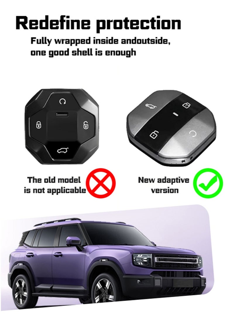 JETOUR Car key protector, suitable for 2025 Model, Suitable for Jetour Freeman/T1/T2 Hybrid and Gasoline Vehicles, anti-fall, wear-resistance, perfect all-inclusive, precise matching. - Image 2