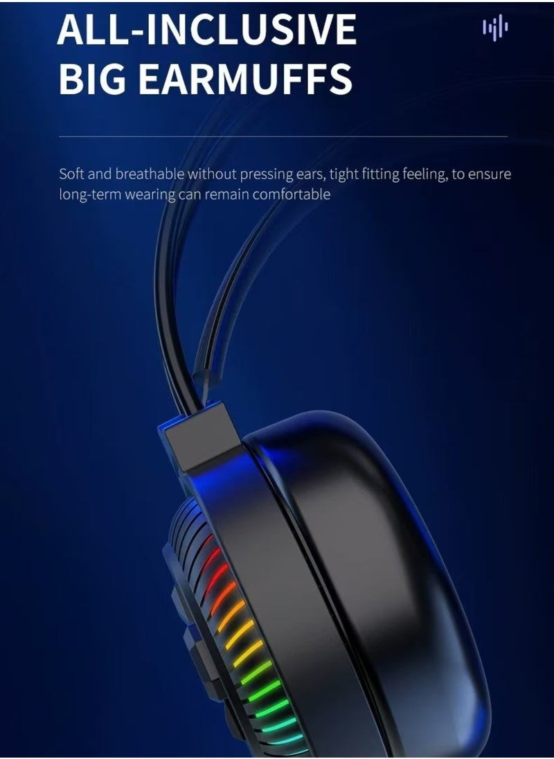 PANTSAN Gaming Wired Over the Ear Headsets with Mic,Gaming Headset 50mm Drivers and Memory Foam Cushion For PC, PS4, PS5, Switch  - Image 3