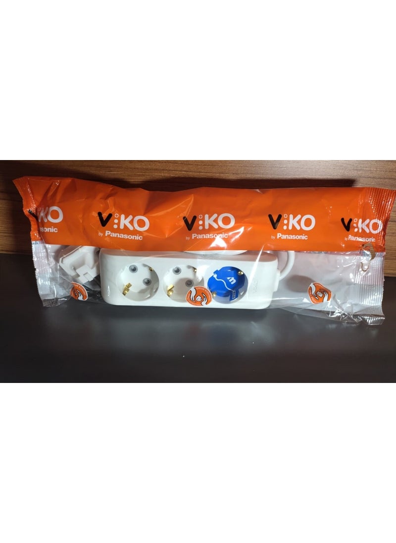 Viko 3-Plus Group Socket with 3 Meter Cable  - Image 4