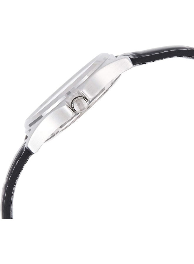 Casio Men's White Dial Leather B and Watch, Black, MTP-1183E-7BDF - Image 3