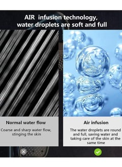 JUNYOUK Shower Set, Thermal Shower Faucet Digital Display Set Wall Mounted Shower Faucet Set Piano and Shower Keys with Bath Spout, Hand Sprayer  - Image 5