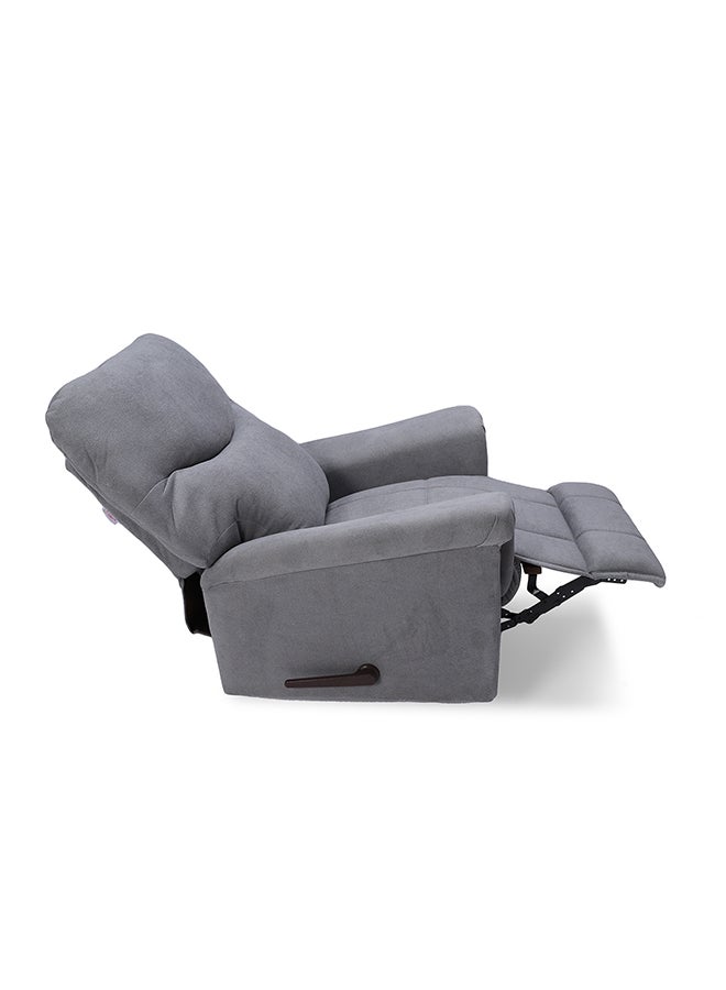 BACK COMFORT HOMEROS Relaxation Chair- Velvet - Light Gray - 5-Year Warranty - Image 5