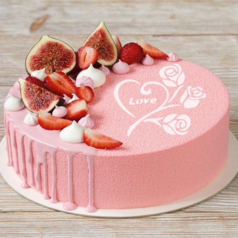 6pcs Reusable Plastic Cake Stencils Baking Templates for Cupcake Coffee Dessert Decorating Home Use - Image 4