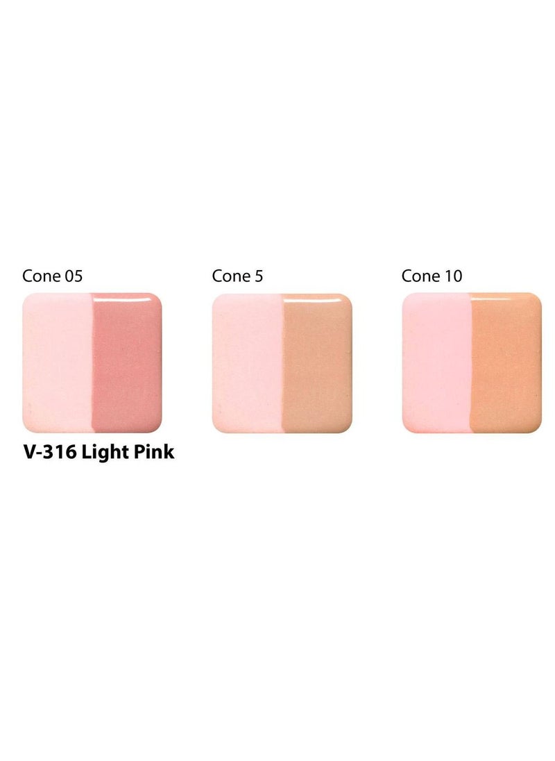 Amaco - Amaco Velvet Underglaze Light Pink V-316 Lead Free for Pottery and Ceramic - 2 oz - Image 1