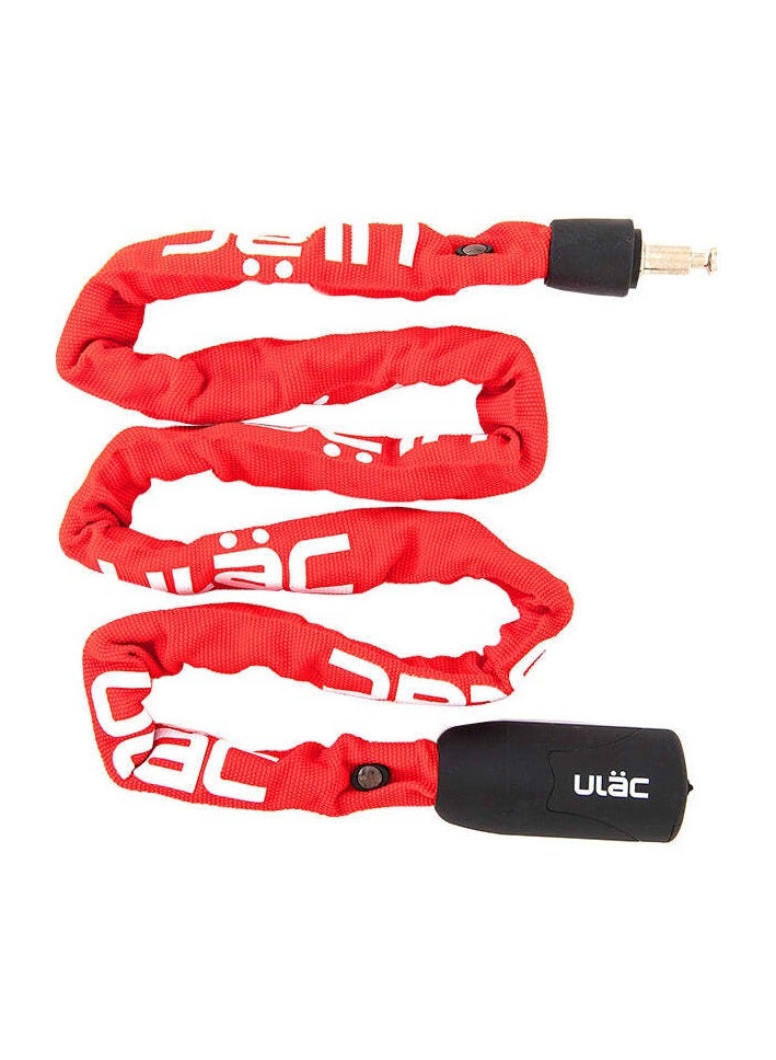 Ulac Eurostile Steel Chain Lock Red