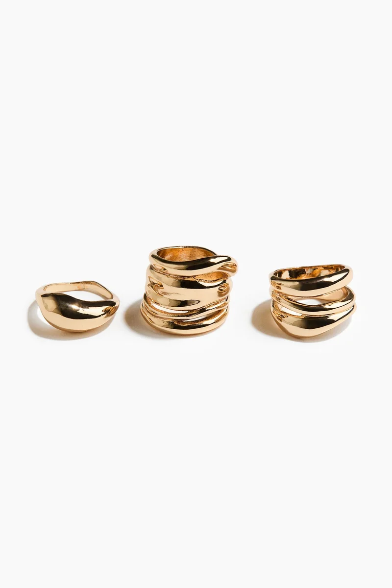 H&M 3-pack rings